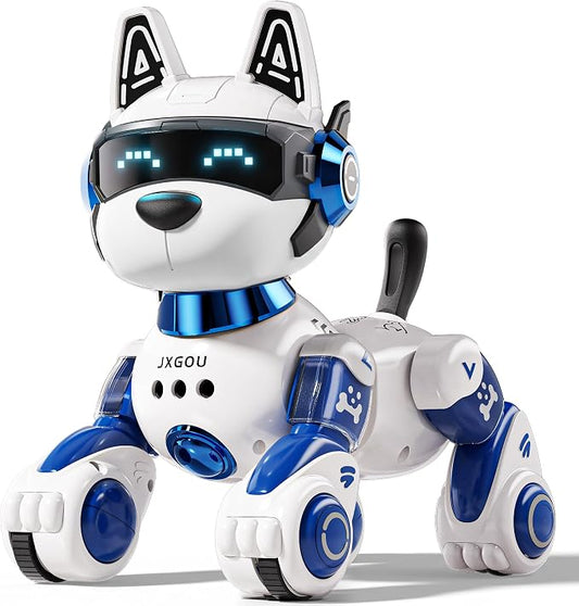 Smart Robot Dog, 2.4GHz Remote Control Robot Dog Toys for Kids 5-7 8-12, Voice & APP Control, Interactive Realistic Robot Puppy Toys for 5 6 7 8 9 10 11 12 Year Old Boys, Birthday Boy Girl Gift by Unknown