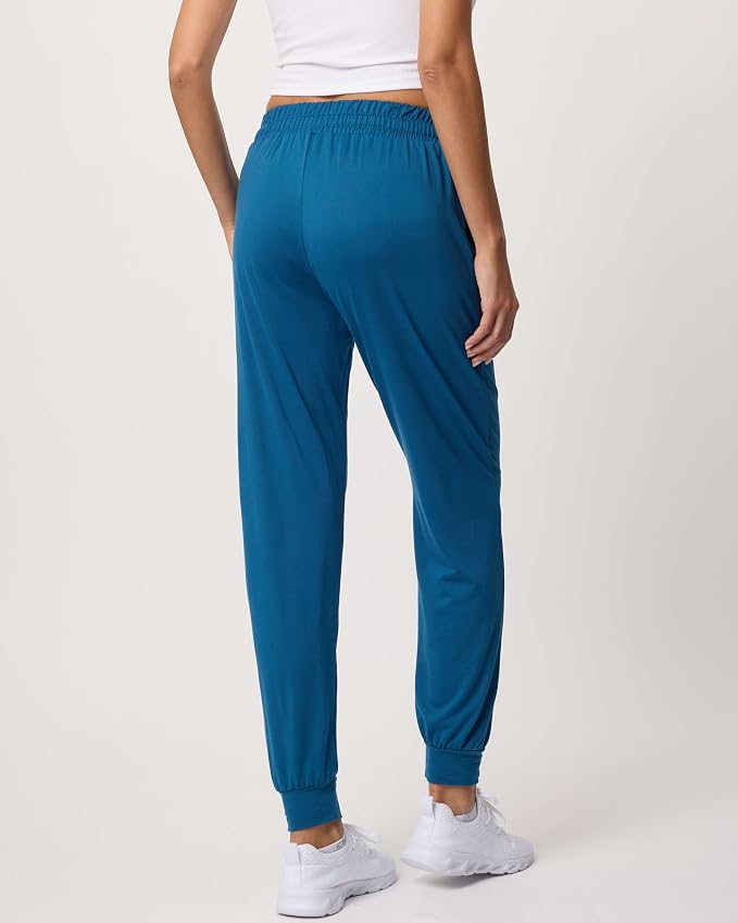 3 Pack Women's Lounge Joggers Sweatpant Active Athletic Yoga Workout Pocket | Available in Plus Size, Ladies Casual, Drawstring Gym Pants, Sleep Bottoms, Hiking, Running, Fitness, Exercise, Pajama, Soft - Image 3