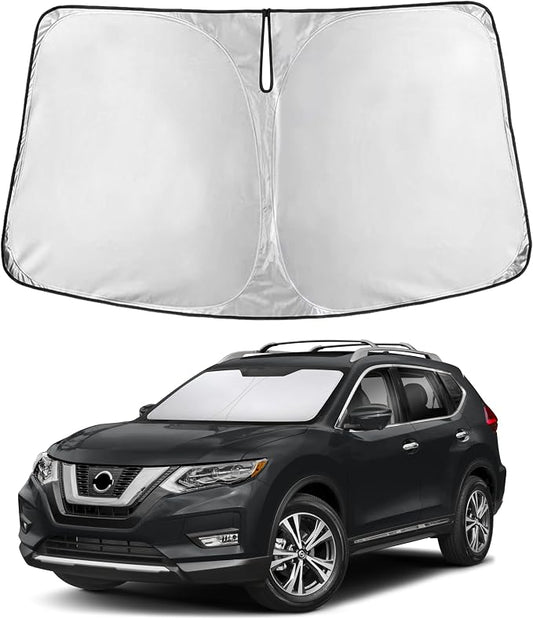 EcoNour Windshield Sunshade Compatible for Nissan Rogue (NOT for Rogue Sport) 2014-2018 2019 2020, Sun Visor for Front Window Sun Shade Cover, UV Heat Blocker & Protector, Car Accessories by EcoNour