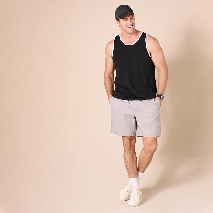Amazon Essentials Men's Active Quick Dry Tech Stretch Moisture Wicking Lightweight Gym Tank Top - Image 7
