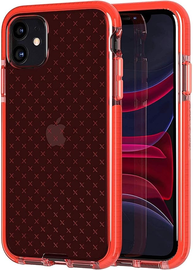 tech21 Evo Check Phone Case for Apple iPhone 11 with 12 ft. Drop Protection Coral - Image 5