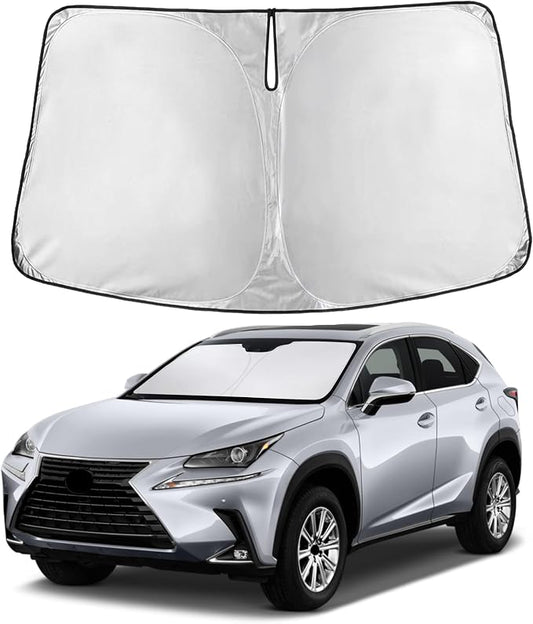 EcoNour Windshield Sunshade Compatible for Lexus NX 2015-2019 2020 2021, Sun Visor for Front Windshield & Window Sun Shade Cover, UV Heat Blocker & Protector, Car Accessories by EcoNour