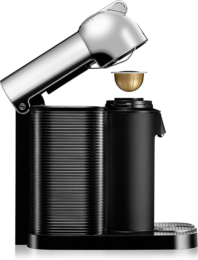 Nespresso Vertuo Coffee and Espresso Maker by Breville, Chrome with Aeroccino Milk Frother - Image 3