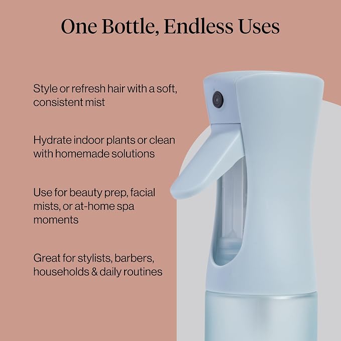 Kitsch Continuous Spray Bottle for Hair – Haze Blue, 150ml | Fine Mister Spray Bottle & Water Spray Bottle – Recycled Hair Spray Bottle – Spray Bottles for Cleaning, Styling, & More - Image 7
