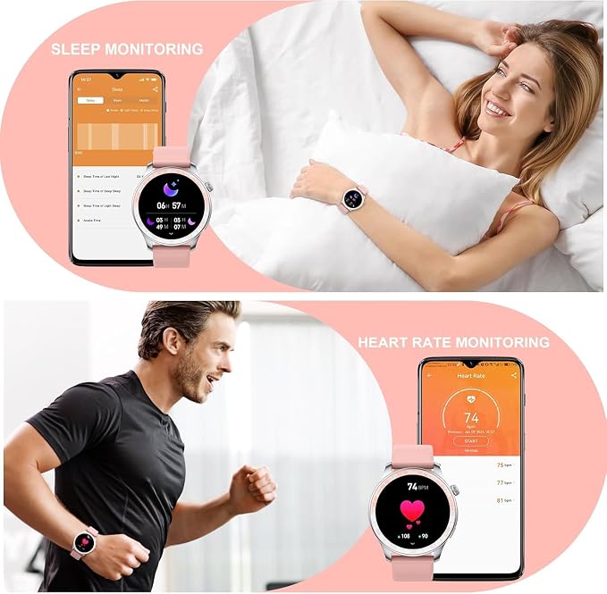 Soudorv Smart Watch (Answer/Make Call), 1.43" HD AMOLED Smartwatch for Men Women, Step Counter with Heart Rate/Sleep Monitor, 110+ Sports Mode,IP68 Waterproof Fitness Activity Tracker for Android iOS - Image 5