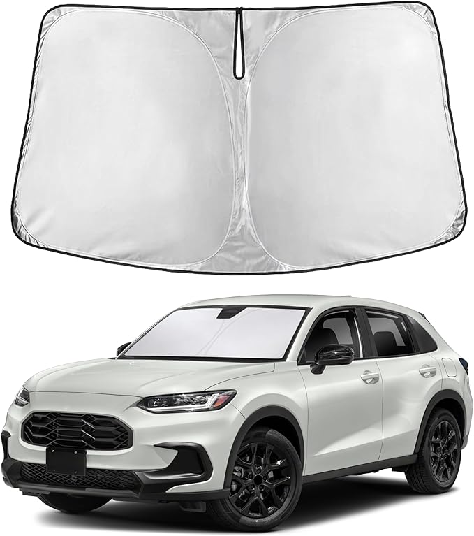 EcoNour Windshield Sunshade Compatible for Honda HRV 2023, 2024, 2025, 2026, Sun Visor for Front Windshield & Window Sun Shade Cover, UV Heat Blocker & Protector, Car Accessories by EcoNour