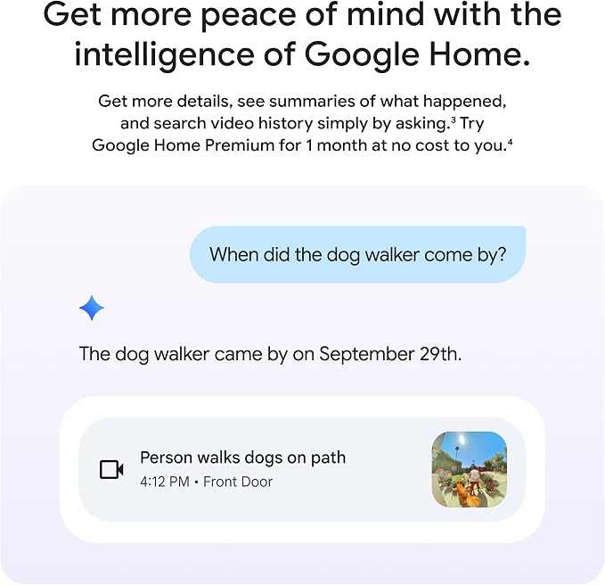 Google Nest Doorbell (Wired, 3rd Gen) - 2K Video, Live View - 2025 - Linen | Video doorbell, 2K HDR, intelligent alerts, color night vision, 2-way audio, works with Google Home & Gemini - Image 5
