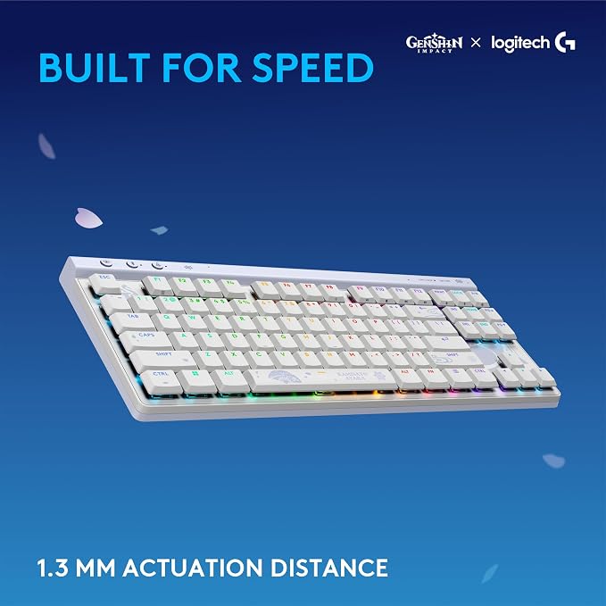 Logitech G515 TKL Wired Gaming Keyboard (Tactile) - Genshin Impact Edition | Low profile, gaming, LIGHTSYNC RGB, thin design, double-shot PBT keycaps, mechanical switches - Image 5