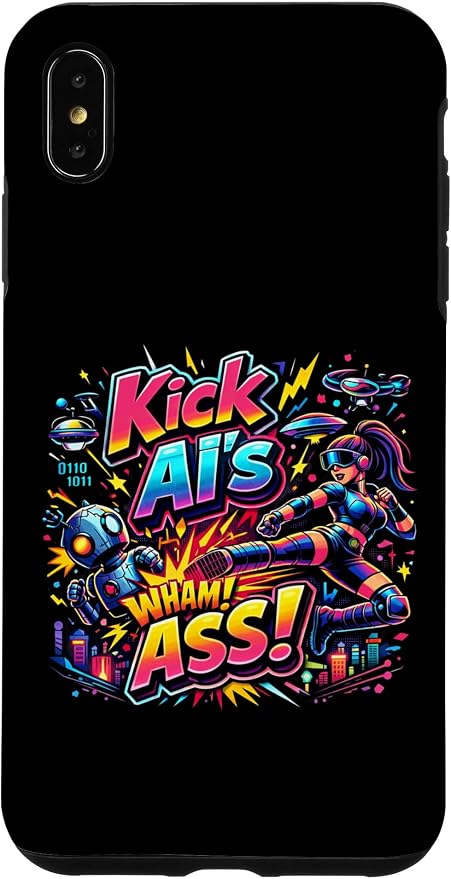 Tech Human vs AI Case for iPhone Xs Max by Unknown
