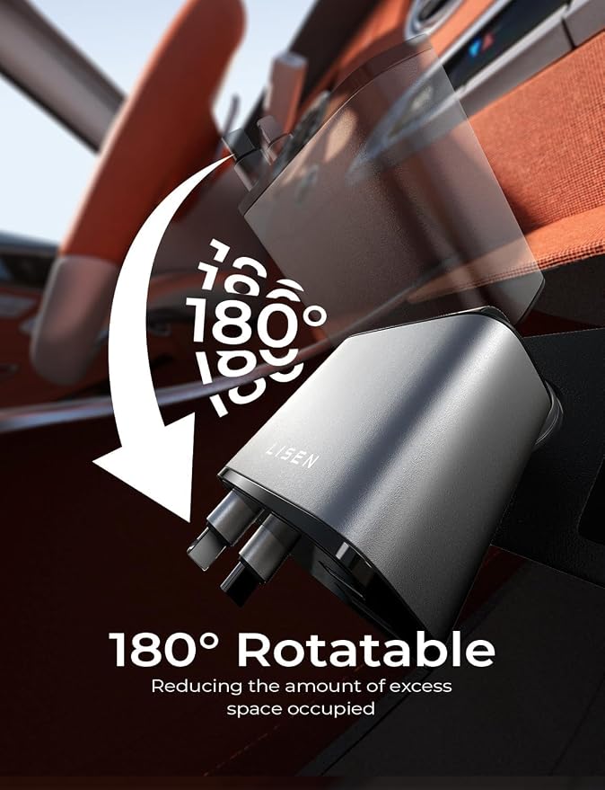 LISEN Retractable Car Charger, [2026 Upgrade 50 inch ] Long 4 in 1 Retractable Cable Car Charger, USB C Car Charger Fast Charging for iPhone 17 16 15 14 13 12 11 X Pro Max Plus Mini, Samsung S26 | Multiple Ports Car Charger, Retractable Car Charger Fas... - Image 9