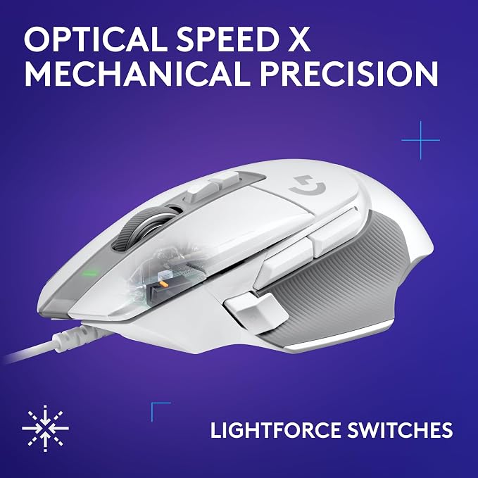 Logitech G502 X Wired Gaming Mouse + G515 TKL Wireless Gaming Keyboard (Tactile) Bundle: White - Image 6