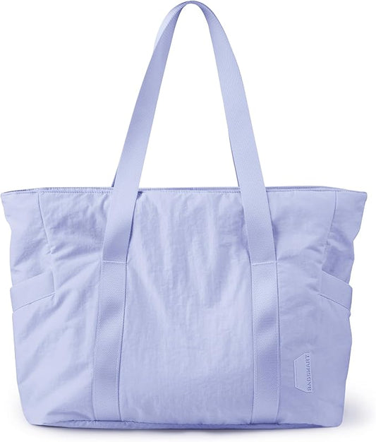 BAGSMART Tote Bag for Women, Tote Bag with Zipper Work Tote with Compartments Nurse Shoulder Hanbag for Travel, Gym by BAGSMART