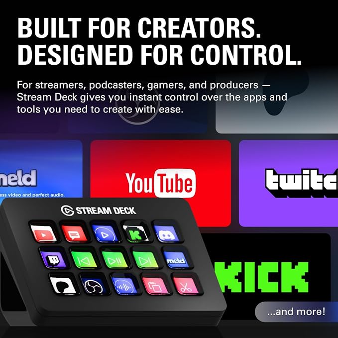 Elgato Stream Deck MK.2 Studio Controller, 15 Macro Keys | Trigger actions in OBS, Twitch, YouTube and more, Visual feedback, Hundreds of plugins, Works with Mac and PC - Image 2