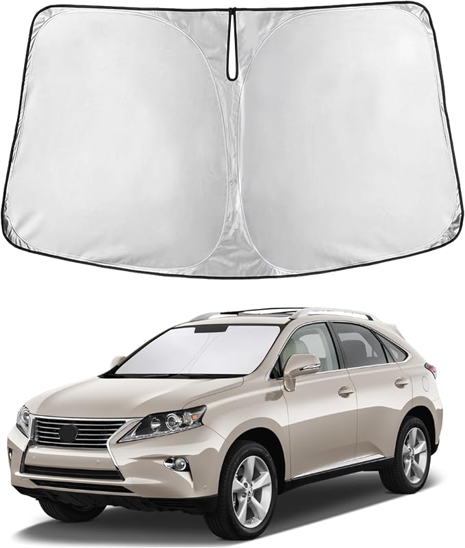 EcoNour Windshield Sunshade Compatible for Lexus RX 300 350/350h 450/450h 2010-2013 2014 2015, Sun Visor for Front Windshield & Window Sun Shade Cover, UV Heat Blocker & Protector, Car Accessories by EcoNour