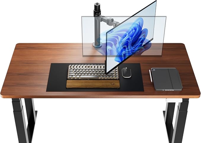 Amazon Basics Single Computer Monitor Stand with Cable Management, Height Adjustable VESA Desk Arm Mount, Fully Adjustable Tilt and Rotation, Steel, Black, Fits 13-30" Screens - Image 6