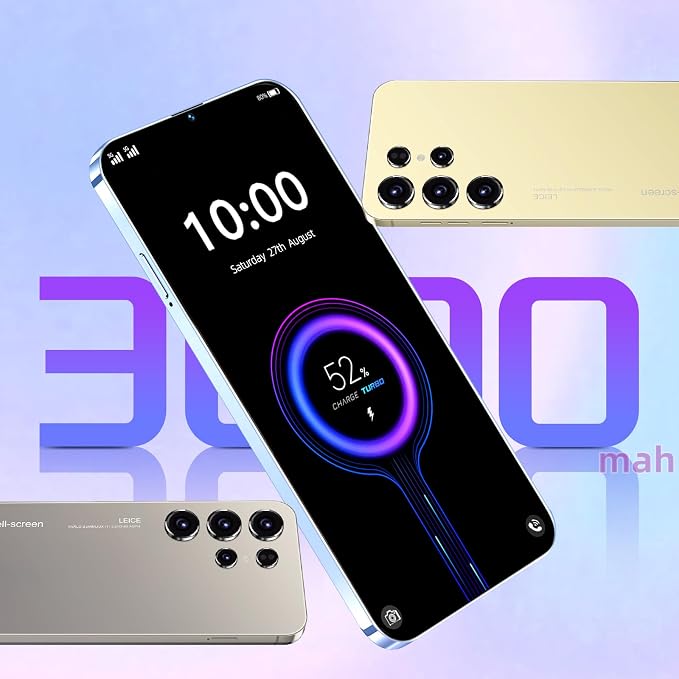 Unlock Phone, 4G Network Android Phone, 6.3-inch Screen, 2GB RAM+16GB ROM/TF 128GB, Dual SIM Cards, Dual Cameras, Suitable for Novice Users (89yellow) - Image 4