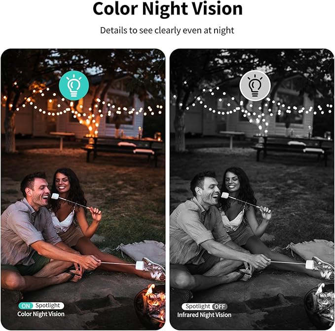 2K UHD Smart Wireless Security Camera Indoor/Outdoor,Battery Powered WiFi Camera with Color Night Vision, Motion Detection, 2-Way Audio, Weatherproof, Cloud/SD Storage for Home Security (2.4GHz Only) - Image 6