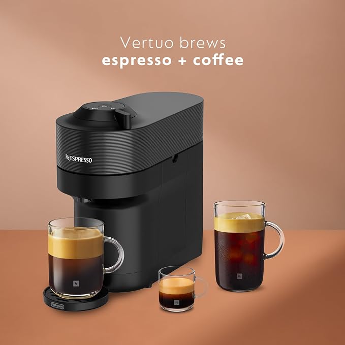 Nespresso Vertuo Pop+ Iced Coffee & Espresso Maker Bundle by De'Longhi | Iced Coffee Bundle by De'Longhi in Liquorice Black: 10 iced coffee pods, 10 Melozio pods and a travel tumbler included. - Image 8