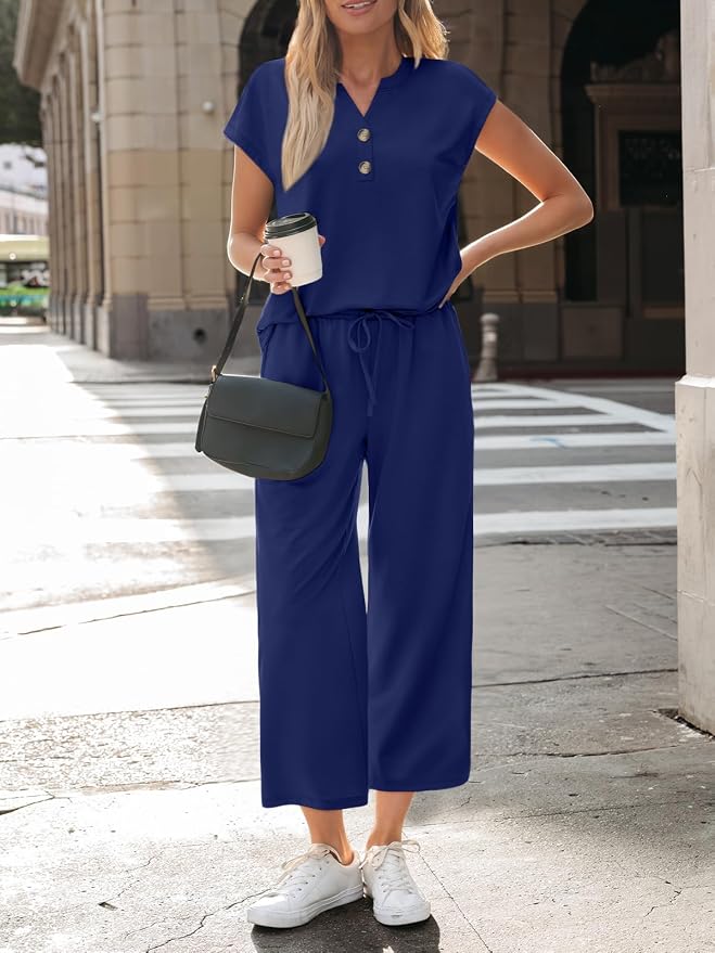 LILLUSORY Two Piece Lounge Sets for Women Vacation Beach Travel Airport Fall Outfits Casual Cruise Fashion 2026 - Image 2