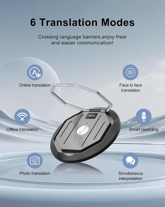 AI Enhanced Voice Recorder with Magnetic Kickstand, Built-in HD Microphone, Smartphone APP Enabled, Unlimited AI Translation Usage - Image 5