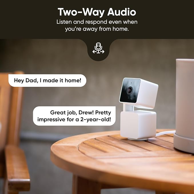 WYZE Cam Pan v3, Indoor/Outdoor IP65-Rated 1080p Pan/Tilt/Zoom Wi-Fi Smart Home Security Camera with Color Night Vision, 2-Way Audio, Compatible with Alexa & Google Assistant, Free Expert Setup - Image 9