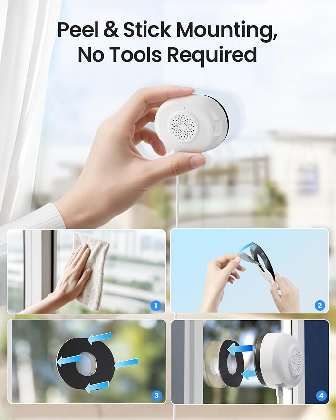ZOSI 4 x C680 2K Window Security Camera with Full Color Night Vision, 3MP Indoor Plug-in WiFi Camera for Home Security, Human Vehicle Detection, 2.4/5GHz WiFi, 24/7 Recording, Easy & Quick Install - Image 3