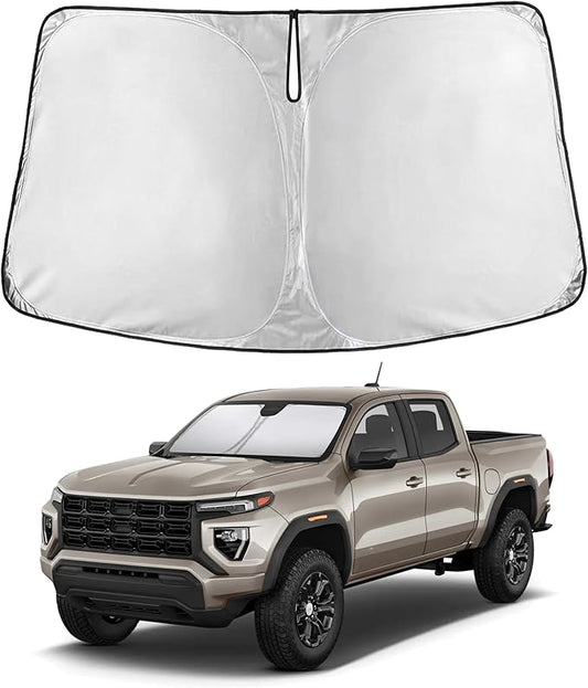 EcoNour Windshield Sunshade Compatible for GMC Canyon 2023 2024 2025, Sun Visor for Front Windshield & Window Sun Shade Cover, UV Heat Blocker & Protector, Car Accessories by EcoNour