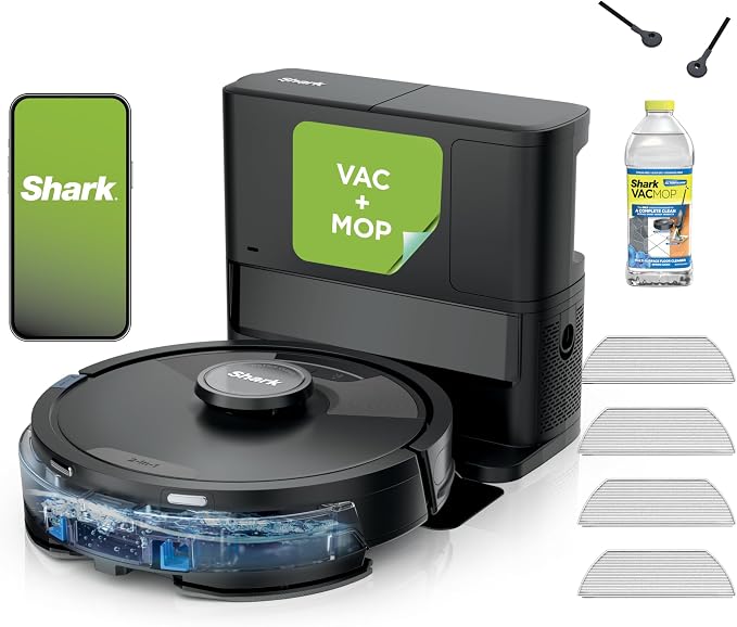 Shark Matrix Plus Robot Vacuum and Mop,UR2650WS | Sonic Mopping, Matrix Clean, CleanEdge, HEPA 30-Day Self-Empty Base, 360° LiDAR Mapping, Self-Cleaning Brushroll, Wi-Fi by Unknown