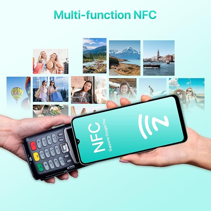 UMIDIGI A15C (8+8GB RAM+128GB ROM) Android 13 NFC Unlocked Cell Phone，48MP Ultra-Clear AI Camera Mobile Phone,5000mAh Battery Smartphone,6.7" HD Full View Display Dual Unlock Phone-Space - Image 2