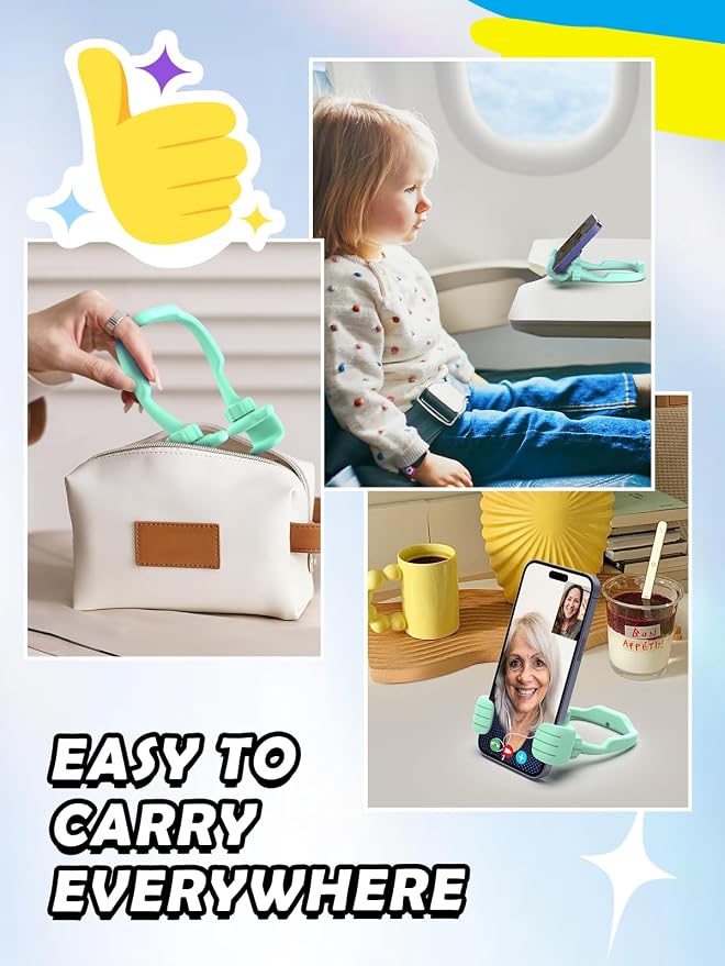 Gifts for Fathers Day Boys Girls Teens Kids: Thumbs Up Lazy Phone Stand Holder for Desk Funny Gadgets Teenage Tween Man Woman Dad Mother Mom Husband Wife Adults Stocking Stuffers Who Have Everything - Image 7