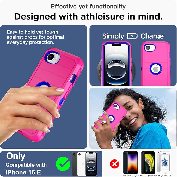 AICase for iPhone 17e/iPhone 16e Case 2026,Heavy Duty Drop Protection Full Body Rugged Shockproof/Drop Proof/Dust Proof Military Protective Tough Durable Cell Phone Cover for iPhone 17e/16e 6.1_6 - Image 7