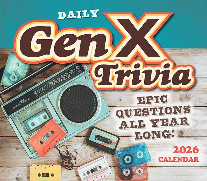 Daily Gen X Trivia 2026 Desk Calendar: Boxed Page-a-Day Nostalgia Quiz Calendar with Day-to-Day Pop Culture, Music, Movies & Throwback Challenges - Image 2