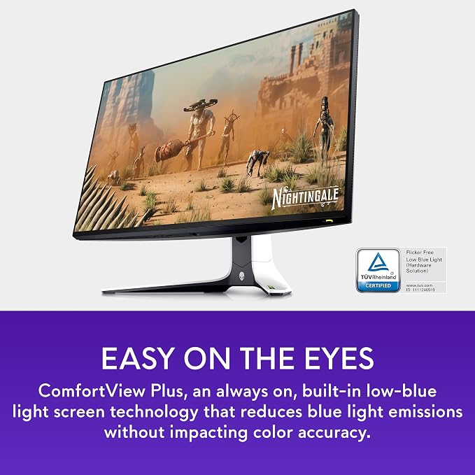 Alienware AW2723DF Gaming Monitor - 27-inch (2560 x 1440) 240Hz Display (DP 1.4), 1ms Response Time, NVIDIA G-Sync, Preset OSD Modes, Height/Tilt/Swivel/Pivot Adjustability - Lunar Light - Image 12