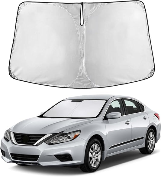 EcoNour Windshield Sunshade Compatible for Nissan Altima 2013-2016 2017 2018, Sun Visor for Front Windshield & Window Sun Shade Cover, UV Heat Blocker & Protector, Car Accessories by EcoNour