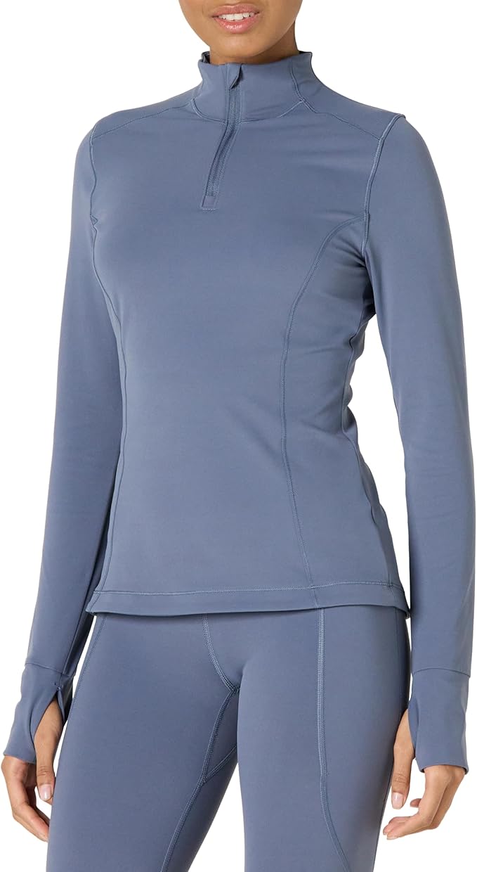 Amazon Essentials Women's Active FormFlex Buttery Soft Slim Fit Quarter Zip Long Sleeve Pullover Jacket by AmazonEssentials