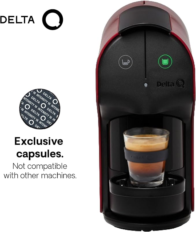 Delta Q Quick Espresso Pods Coffee Machine for Delta Capsules, Red - Image 2