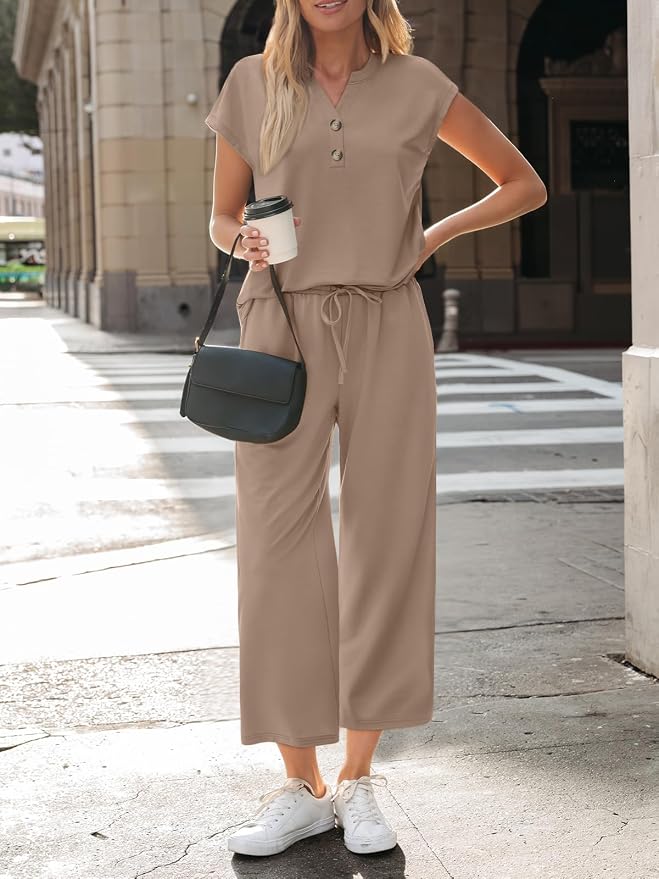 LILLUSORY Two Piece Lounge Sets for Women Vacation Beach Travel Airport Fall Outfits Casual Cruise Fashion 2026 - Image 2