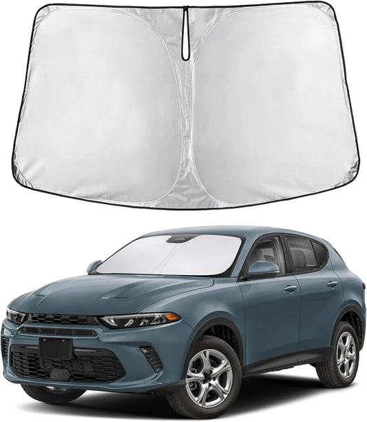 EcoNour Windshield Sunshade Compatible for Dodge Hornet 2023 2024 2025, Sun Visor for Front Windshield & Window Sun Shade Cover, UV Heat Blocker & Protector, Car Accessories by EcoNour