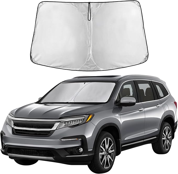 EcoNour Windshield Sunshade for Honda CRV 2023-2024 2025 2026 Sun Visor for Front Windshield & Window Sun Shade Cover, UV Heat Blocker & Protector, Car Accessories by EcoNour