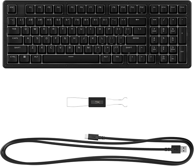 HyperX Eve 1800 – Gaming Keyboard, 1800 Form Factor,10 Zone Customizable RGB Lighting, Built-in Media Buttons, Membrane Switches, – Black - Image 4