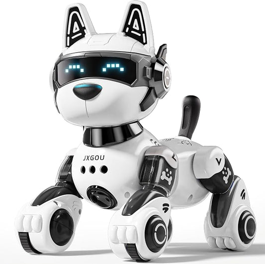 Smart Robot Dog, 2.4GHz Remote Control Robot Dog Toys for Kids 5-7 8-12, Voice & APP Control, Interactive Realistic Robot Puppy Toys for 5 6 7 8 9 10 11 12 Year Old Boys, Birthday Boy Girl Gift by Unknown