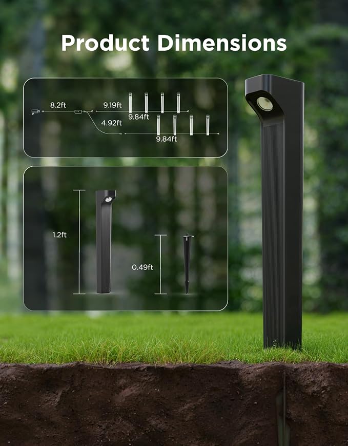 Govee Outdoor Pathway Lights 2 Lite, 8 Pack, 190 lumens, IP67 Waterproof | 16 Million Colors, 60+ Scene Modes, for Path, Landscape Lighting, Outdoor, Compatible with Alexa, Google Assistant, Matter - Image 7