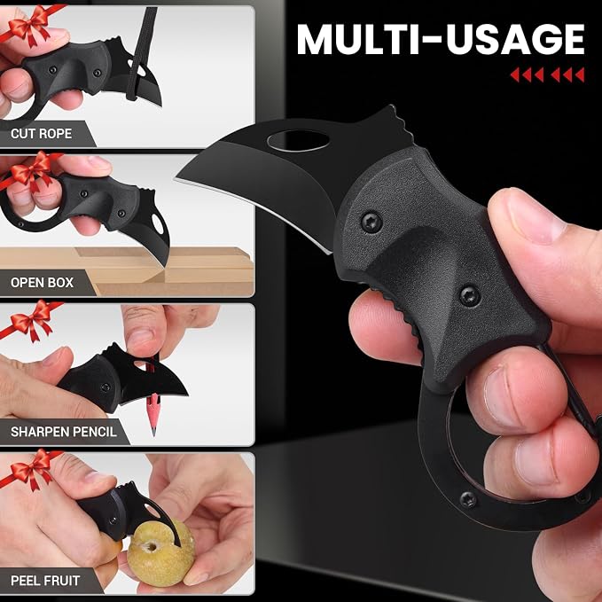 FUNBRO Edc Box Cutter | Small Pocket Knife Gifts for Men, Anniversary & Birthday Gifts for Him - Image 3