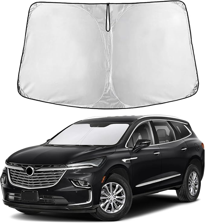 EcoNour Windshield Sunshade Compatible for Buick Enclave 2018-2022 2023 2024, Sun Visor for Front Windshield & Window Sun Shade Cover, UV Heat Blocker & Protector, Car Accessories by EcoNour