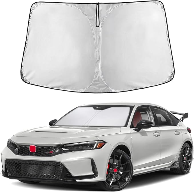 EcoNour Windshield Sunshade Compatible for Honda Civic 11th Gen 2022-2024 2025 2026 Including LX, Sport, EX, Touring, and Si Window Sun Shade Cover, UV Heat Blocker & Protector, Car Accessories by EcoNour