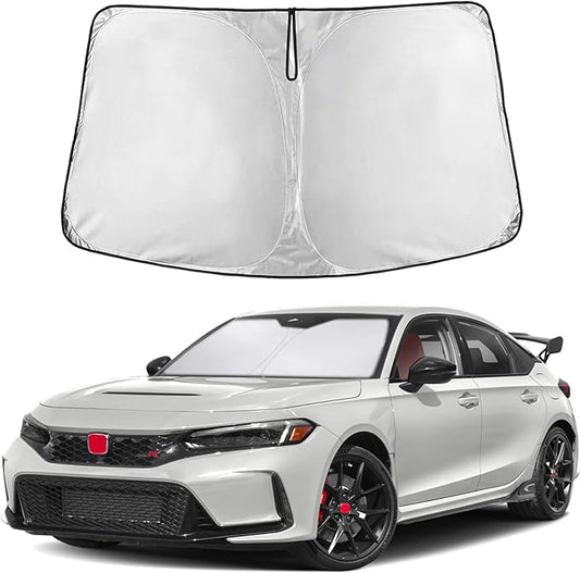EcoNour Windshield Sunshade Compatible for Honda Civic 11th Gen 2022-2024 2025 2026 Including LX, Sport, EX, Touring, and Si Window Sun Shade Cover, UV Heat Blocker & Protector, Car Accessories by EcoNour