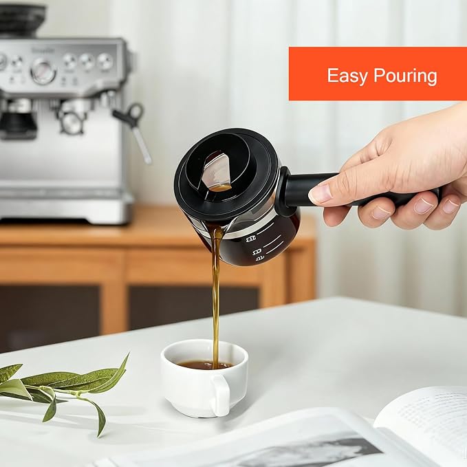 4 Cup Glass Espresso Coffee Carafe Compatible with Mr. Coffee, Krups, Salton, DeLonghi, Imusa, and espresso coffee maker Suitable for most espresso coffee makers on the market. - Image 3