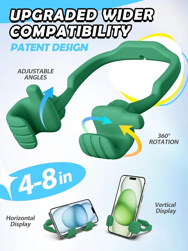 Stocking Stuffers for Teens Boys Girls Cell Phone Holder Mens Women Gifts | Thumbs Up Phone Stand, Gifts for Adults Kids Teenager Children Husband Wife Dad Mom, Cool Gadgets, Santa Gift for Christmas - Image 2