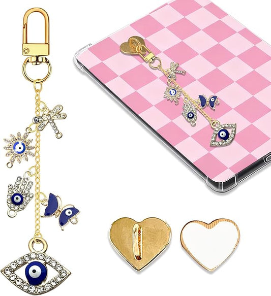Charm Chains for Kindle,Cute E-reader Phone Charm Bracelets Accessories Compatible for Kindle E-Reader Phone iPad AirPod,Gifts for Reader Booklovers by Unknown