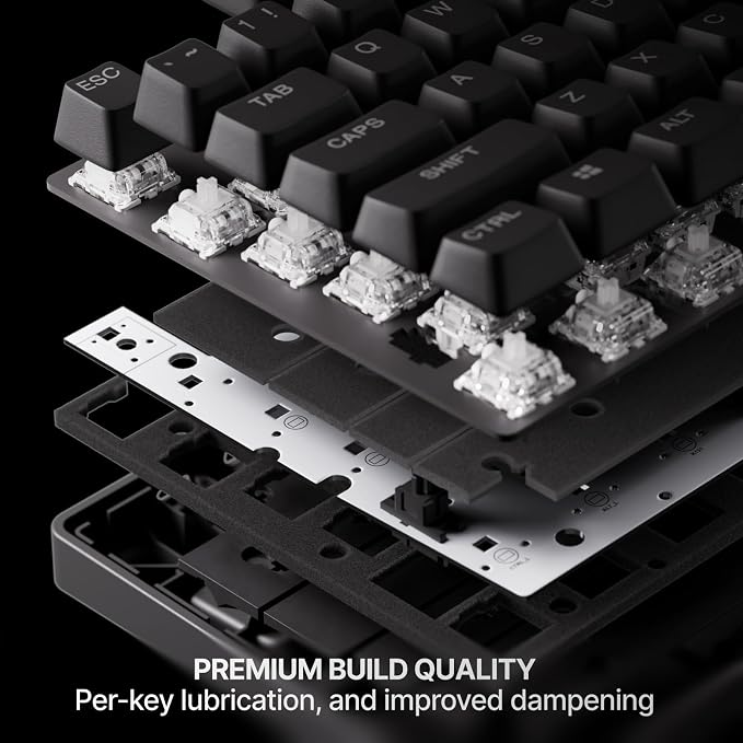 SteelSeries Apex Pro TKL Gen 3 Gaming Keyboard - OmniPoint 3.0 Analog Magnetic Switches, Quickset Auto-Presets (Rapid Trigger, Rapid Tap/SOCD, Protection Mode), OLED, RGB, PBT Keycaps, USB-C, Black - Image 5
